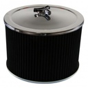 Chrome Air Cleaner 9" Wide x 6" Tall Suit 2-5/8" WW Stromberg Carb Black Element