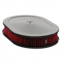 Oval Black Steel Air Cleaner 12" x 2" Holley Edelbrock Quadrajet Red Filter