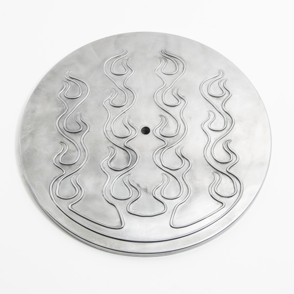 Filter Lid Top Polished Alloy suits 14" Inch Flamed Air Cleaner Replacement