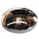 Baby Moon Chrome Steel Centre Hub Cap Steel Smoothie 9-1/8" ID x 2-5/8" High