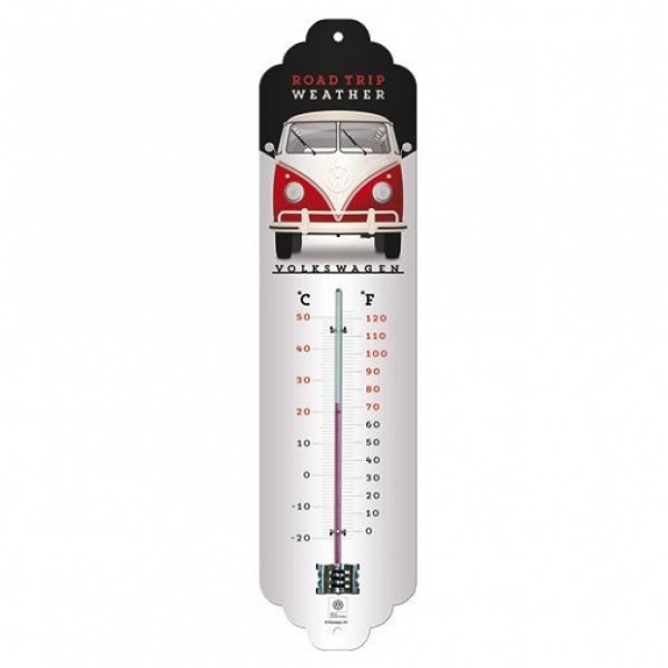 Thermometer VW Good in Shape C°+F° 6.5cm x 28cm In Hang Sell
