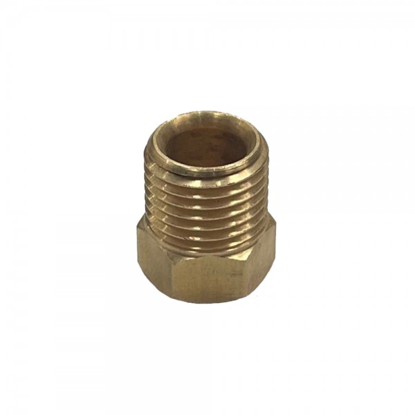 Brass Inverted Flare Nut 5/16" (7.9mm) Hose Tube to 1/2" (12.7mm)x20 Thread
