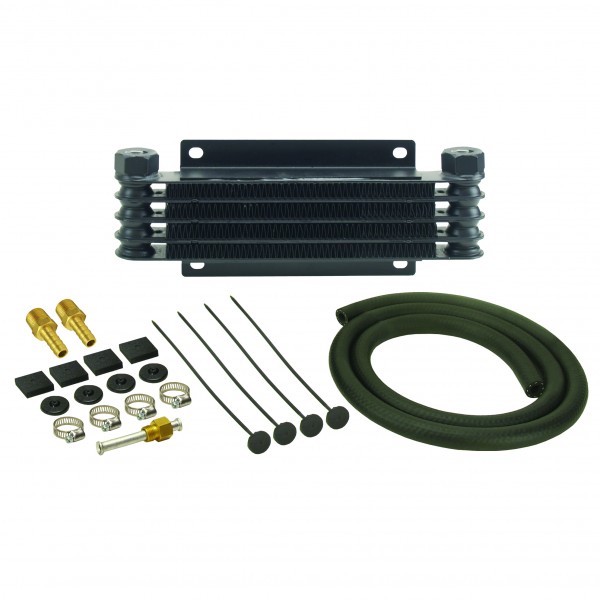 Derale Transmission 5 Row Plate & Fin 10-1/8"x3"x1-1/4" Cooler Kit