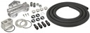 Derale Universal Oil Filter Relocation Kit, Dual Mount 1/2" NPT