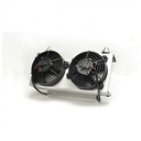 Derale Dual 5" Fans Cool Remote Fluid Cooler 19 Row Stacked Plate -10AN