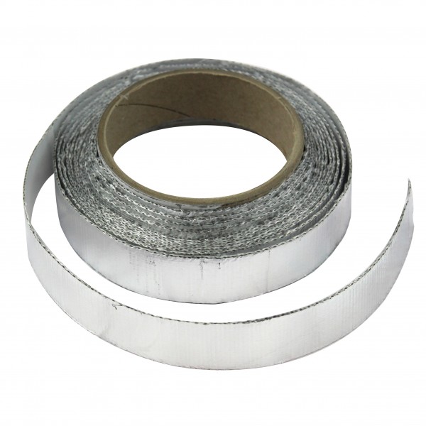 Heat Shield Mat 25mm x 4.5mt Aluminised Fibreglass with adhesive Rated 590C