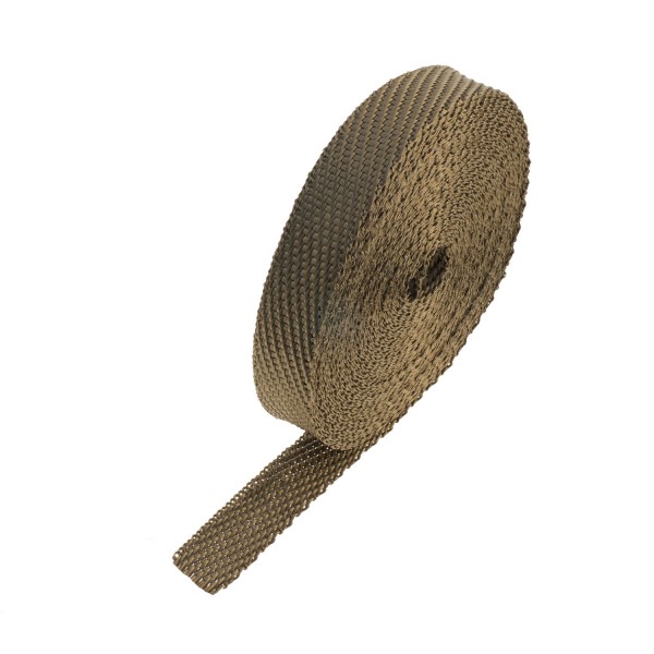 Lava Exhaust Wrap 25mm(1") Wide x 15mt(50ft) Roll 650°C Continuous Made in Usa