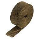 Lava Exhaust Wrap 50mm(2") Wide x 15mt(50ft) Roll 650°C Continuous Made in Usa