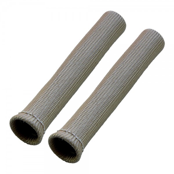 Spark Plug Heatshield Insulation Boot Fawn Set 2 Universal 1"Id bends to 90°