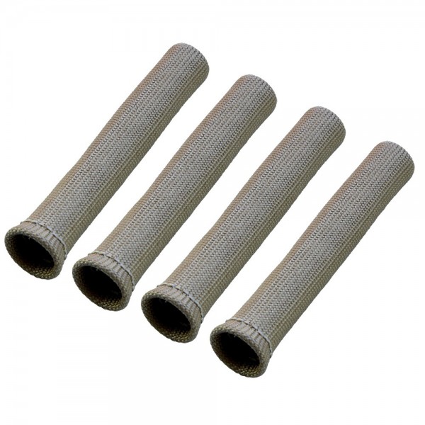 Spark Plug Heatshield Insulation Boot Fawn Set 4 Universal 1"Id bends to 90°