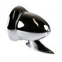4" Chrome Bullet Guard-Door-Fender Mount Classic Sports Car Racing Mirror