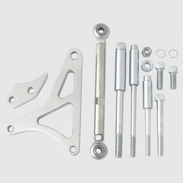 Alternator Bracket Kit Billet Polished Aluminium Ford Windsor 351