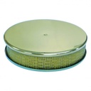 Smooth Polished Aluminium Air Cleaner 14" x 3" Holley Edelbrock Paper Filter