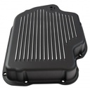 Transmission Pan GM Turbo 400 Black Finned Milled Alloy Gasket Bolts Hardware