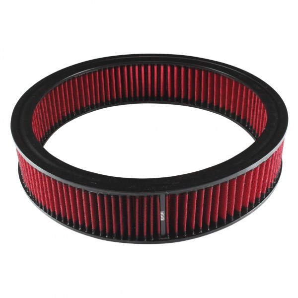 Air Cleaner Filter Element Red 14" Wide 3" Tall Round High Performance Cotton