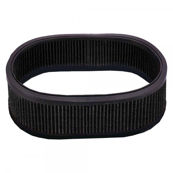 Air Filter Element Black 12"Inch Long 4"Inch Tall Oval High Performance Cotton