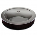 Dominator Carburettor Air Cleaner 16" x 3" Kit Chrome Steel Finish