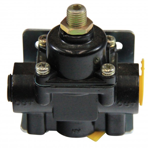 Fuel Pressure Regulator Black Painted Aluminium 5-9 Psi 3/8" Npt Ports
