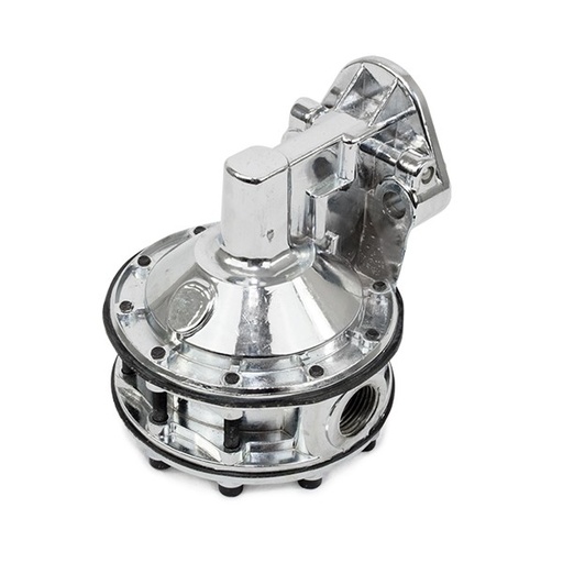 [69-389] Fuel Pump Small Block Chevrolet V8 262-400 Chrome Mechanical 9psi 415lph