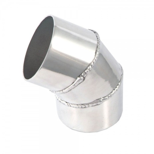 [69-426] Polished Alloy Intake Pipe 3" (76mm) OD 60 degree Welded Bend