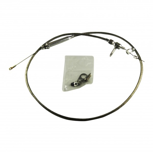 [69-512] Kickdown Assembly TH-350 Braided Stainless Steel 56" Long