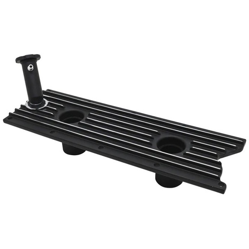 [69-527] LS Chevrolet Gen III Engine Valley Plate Cover with Oil Fill Tube Black Finned