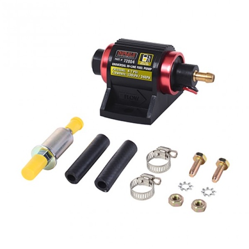 [72004] Derale Universal Fuel Pump (E85/E100/M100/Racing Fuel) 130LPH 4-7 PSI