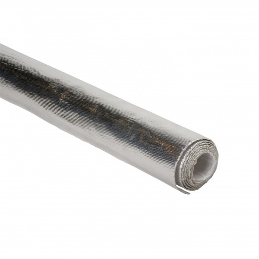 [721301A] Heat Shield Mat 1m x 1m Aluminised Fibreglass with adhesive Rated 590°C