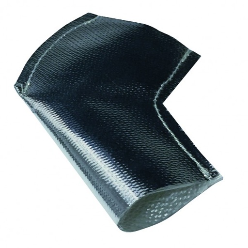 [740110] Spark Plug Heatshield Insulation Boot Reflective Silver 45 Degree Pack 2 535°C