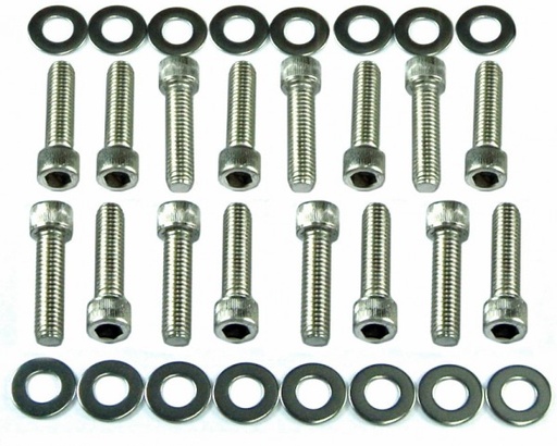 [8385] Bolt Kit Intake Holden V8 Blue + Black Motor Engine