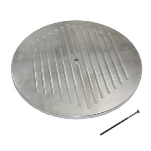[8412A] Filter Lid Top Polished Alloy suits 14" Inch Ball Milled Air Cleaner Replacement