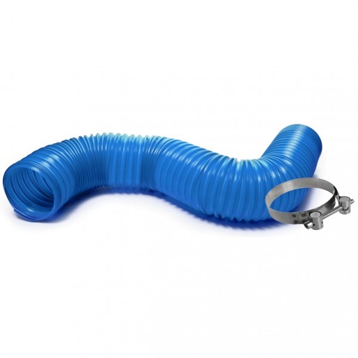 [8746S] Memorex Blue Air Intake Duct Hose 76mm Id x 90cm long with 2 HD Clamps