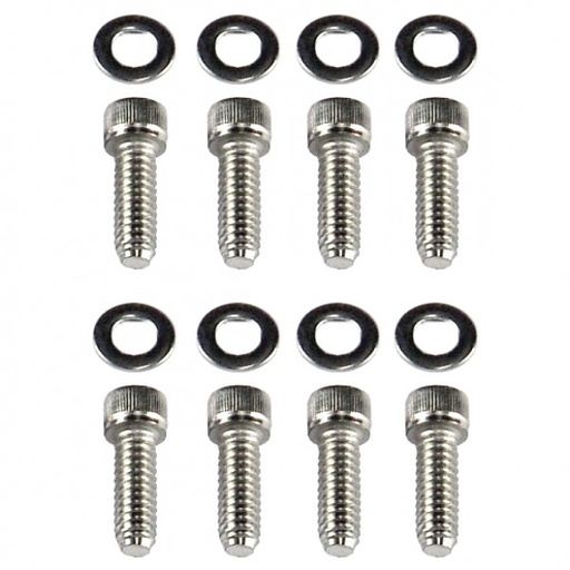 [8753] Valve Cover Bolts Holden 6 Chrome Socket Head Long suit Steel Covers-Set