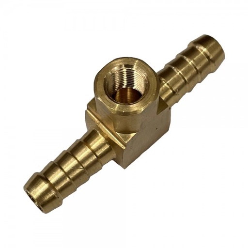 [BFP38] Brass Fuel Pressure Gauge Fitting 3/8" (9.5mm) Male Hose to 1/8" (3.2mm) NPT