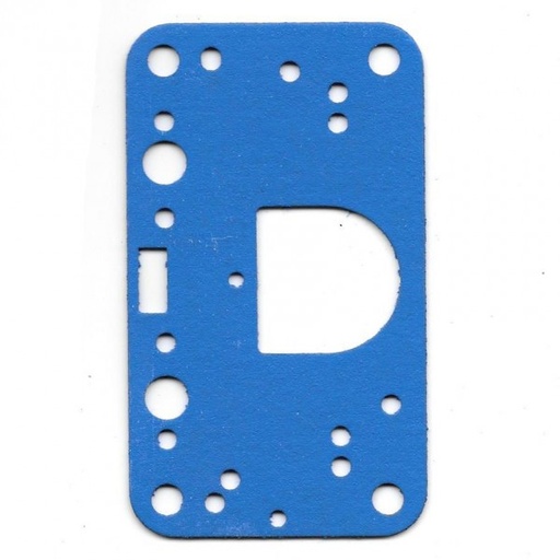 [BG6B] Holley Carburettor Gasket Metering Squarebore Block - Blue Non Stick (Ref. Fuelmiser HYP46)