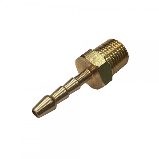 [BMT1818] Brass Male Tail Fitting 1/8" (3.2mm) Hose Tube End to 1/8" (3.2mm) BSP Thread