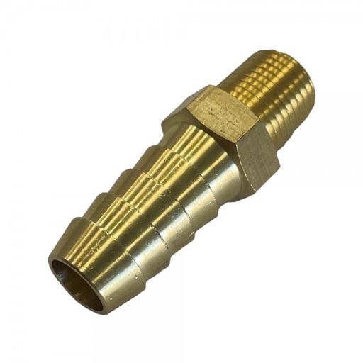 [BMT3818] Brass Male Tail Fitting 3/8" (9.5mm) Hose Tube End to 1/8" (3.2mm) BSP Thread