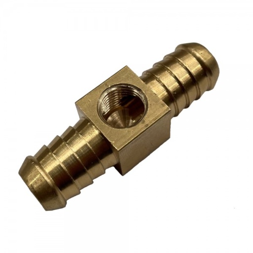 [BR100] Brass Branch Hose Tee 5/8" (15.9mm) Hose Tube to 1/4" (6.3mm) Female NPT Thread