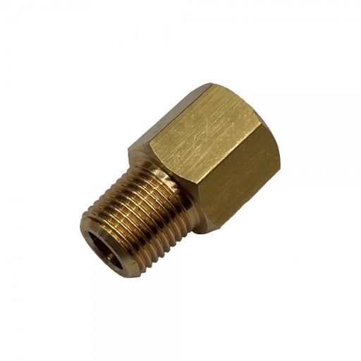 [BRA1818] Brass Reducing Hex Adaptor 1/8" (3.2mm) Female to 1/8" (3.2mm) Male BSP Thread