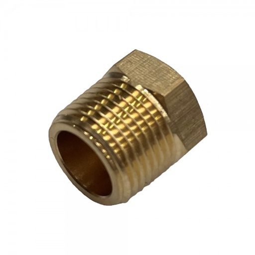 [BRB3818] Brass Reducing Hex Bush 3/8" (9.5mm) Male to 1/8" (3.2mm) Female BSP Thread
