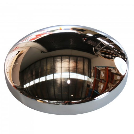 [CF-10200] Baby Moon Chrome Steel Centre Hub Cap Steel Smoothie 8-5/16" ID x 2-1/2" High