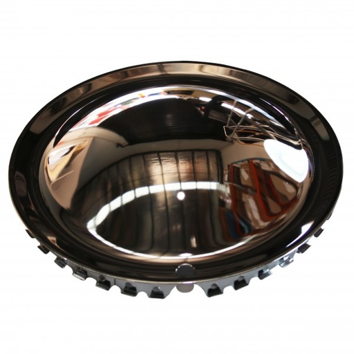 [CF-10845] Full Moon 15" Smoothie Style Chrome Steel Hot Rod Hubcaps Wheel Cover