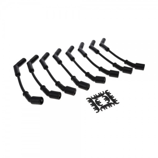 [LSGM85BLK] GM LS 8.5mm Black Spark Plug Lead Set with 135 Degree Ceramic Plug Boots - Universal Fitment