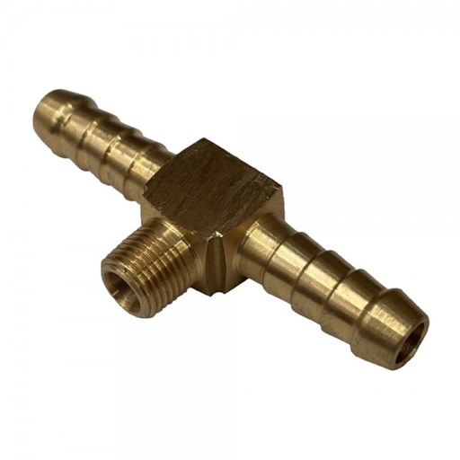 [MBHT51618] Brass Branch Hose Tee 5/16" (7.9mm) Hose Tube to 1/8" (3.2mm) Male BSP Thread