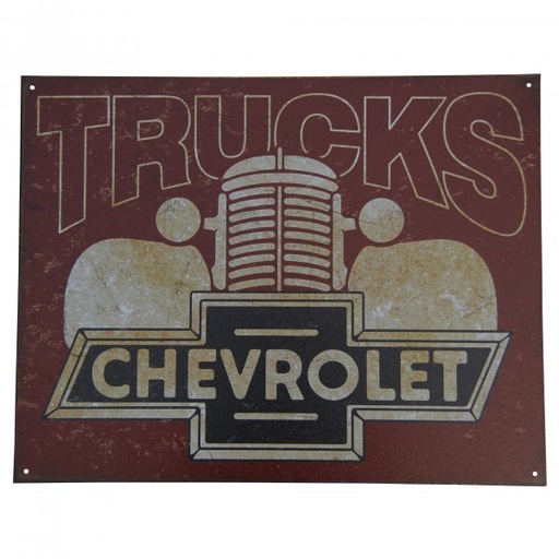 [MSI2197] Chevrolet Trucks 40's era Metal Sign Reproduction 41cm x 32cm