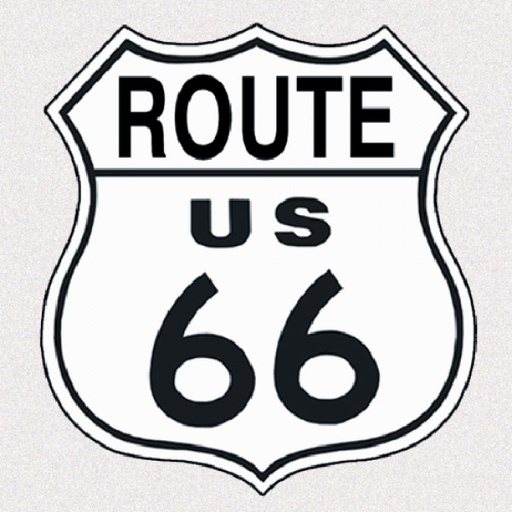 [MSI679] Route 66 Shield Cut to Shape Embossed Metal Sign Reproduction 28cm x 28cm