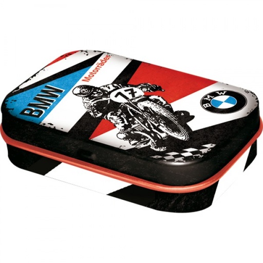[NA81338] MintBox: BMW Bike Racer Size:4 x 6 x 1.6cm sugar free mints 34gm