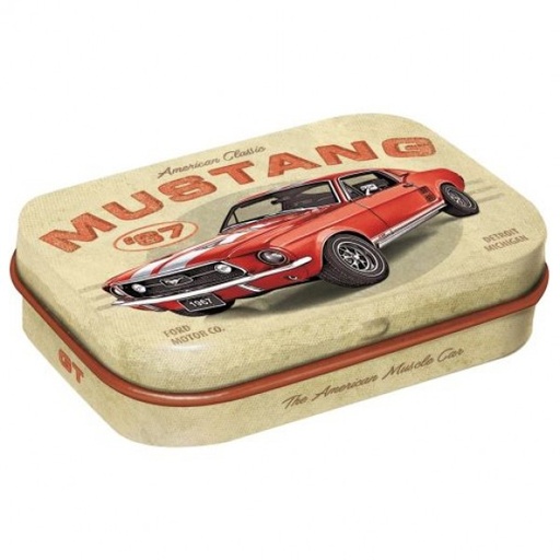[NA81430] MintBox: Ford Mustang GT 1967 Size:4x6 x1.6cm sugar free mints 34gm