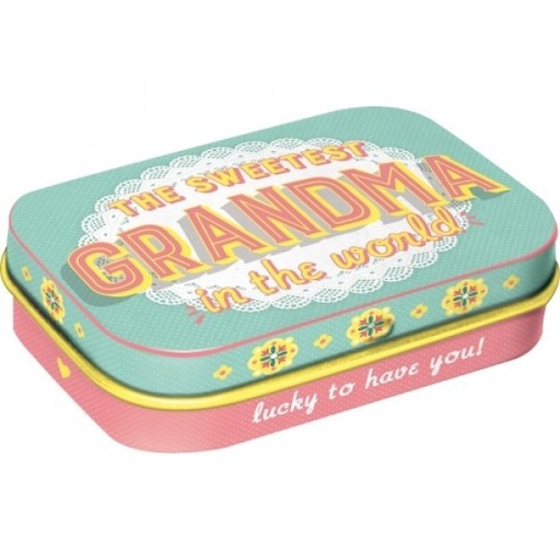 [NA81441] MintBox: The Sweetest Grandma Size:4x6 x1.6cm sugar free mints 34gm