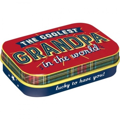[NA81442] MintBox: The Coolest Grandpa Size:4x6 x1.6cm sugar free mints 34gm